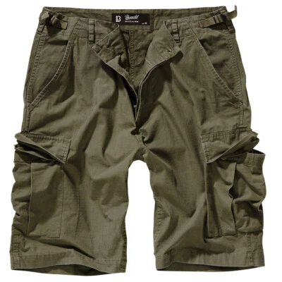 Brandit BDU Ripstop Cargo Shorts - Olive Green - All Sizes - Image 1 of 4