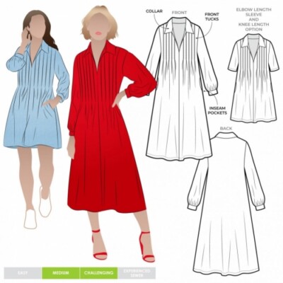 Style Arc Schnittmuster Xanthe Kleid Größen 10-22