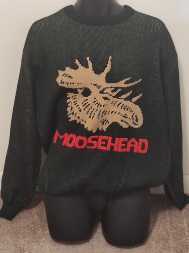 Collectors moosehead beer vintage sweater