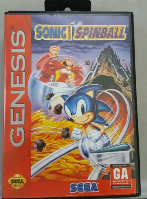 Sonic Spinball (Sega Genesis, 1993) Case & Game *No Manual* Works Great!
