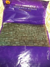 New 42" X 72" Halloween Decoration Mural Gray And Black Brick Wall NIP