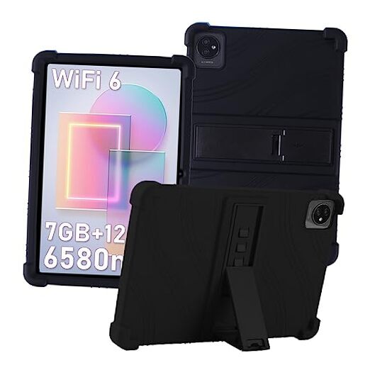 Soft Silicone Case for View Tab30 WIFI 6 10.1 Inch Tablet 2024 Black