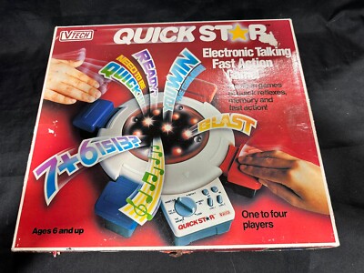 Vintage 1990 Rare VTech Quick Star Electronic Game Tested Works Model 80-1203