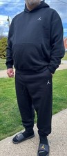 Air Jordan Full Sweatsuit Men Size XL New Black