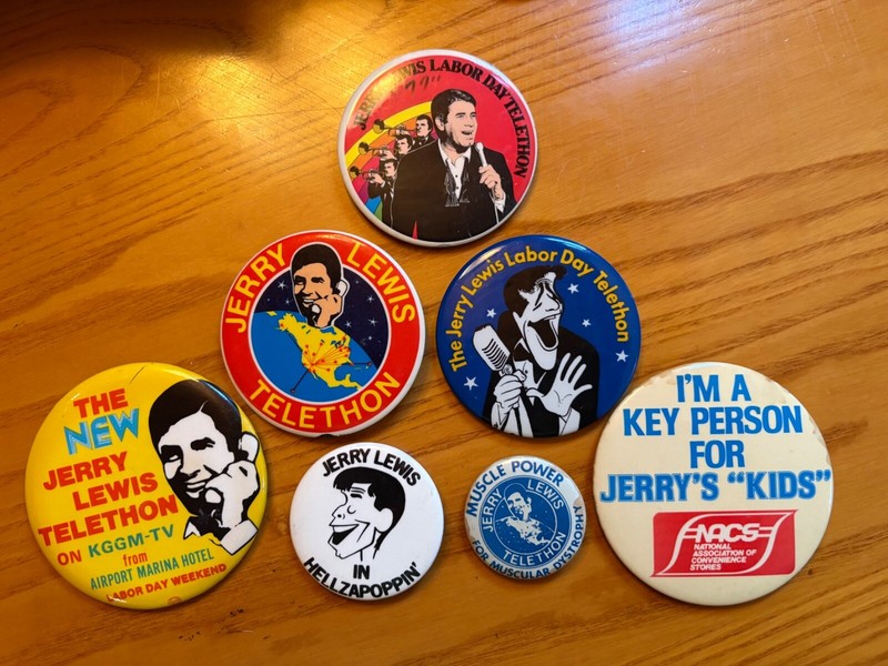 Jerry Lewis Pinback  Button Collection