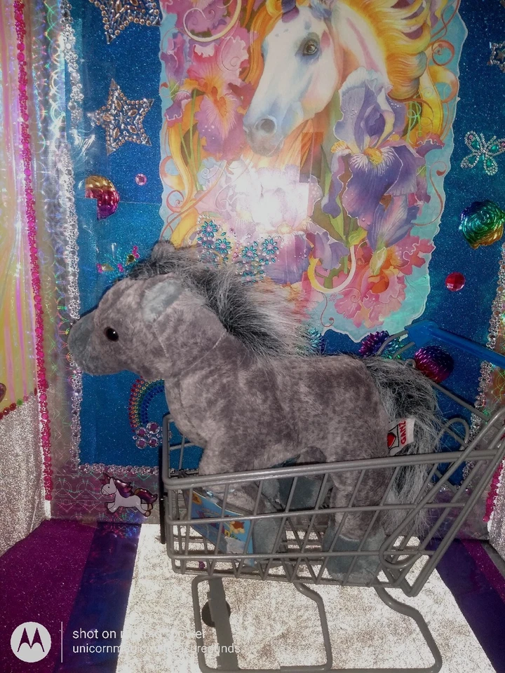 🦄Ganz / Webkinz "Grey Arabian" {Horse} Gray Color HM098 Plush! *With Code! - Image 4 of 4