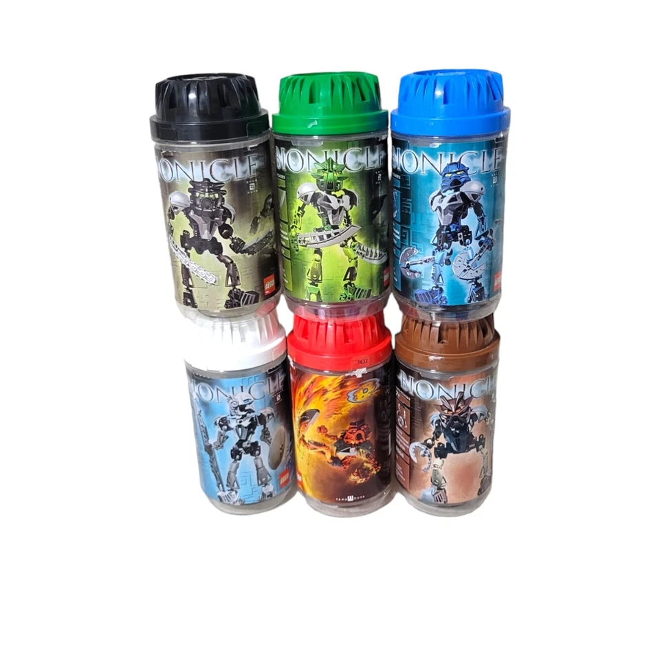 LEGO Bionicle Lot Toa Nuva Complete Set 2002 (8566-8572) w/ Canisters & Manuals - Image 2 of 4
