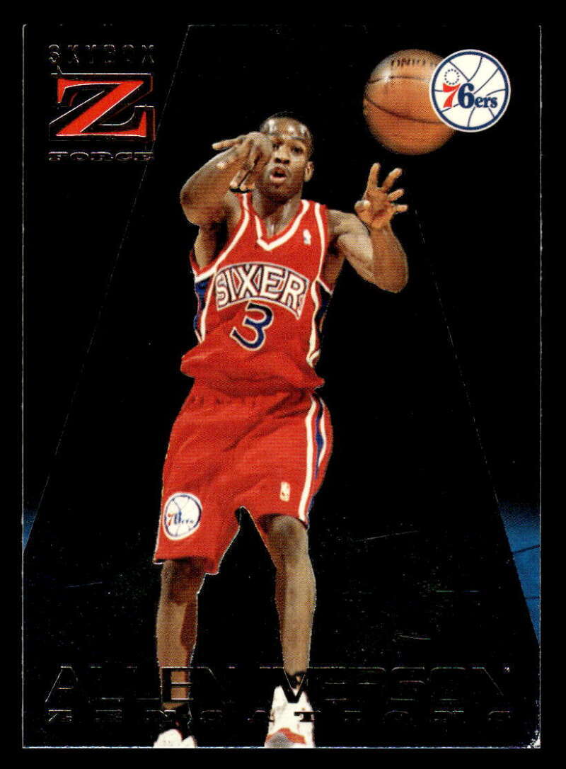 フォースオブザフォース 1996-97 SkyBox Z Force Allen Iverson #10 Zensations Rookie