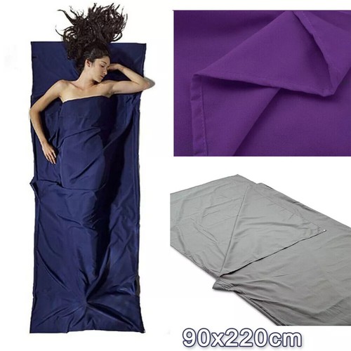 Silk Soft Sleeping Bag Liner Travel Sheet Camping Sleep Bag Hostel Prevent Dirty - Picture 4 of 22
