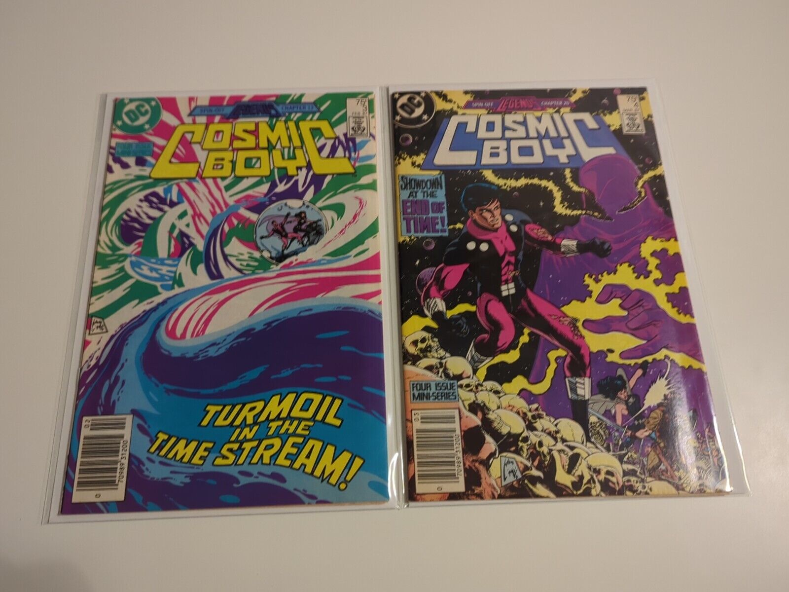 COSMIC BOY #3 #4 DC COMICS DECEMBER 1986 MINI SERIES Nice Comics Lot !