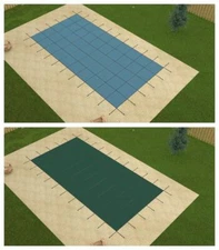 GLI Value X Solid Rectangular Swimming Pool Winter Safety Cover with Drain