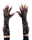 Zagone Werewolf Gloves Hands Furry Brown Adult Unisex Halloween Costume G1029