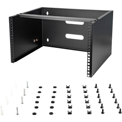 StarTech 6U 12in Deep Wallmounting Bracket for Patch Panel - Steel - Black