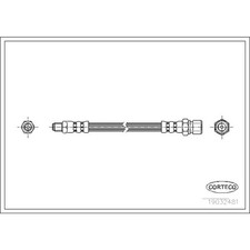 1x ORIGINAL® Corteco Bremsschlauch Hinten für Mercedes-Benz G-CLASS G-CLASS