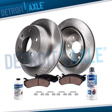 Rear Rotors Brake Pads for 2007-2013 Silverado Sierra 1500 Tahoe Yukon Escalade