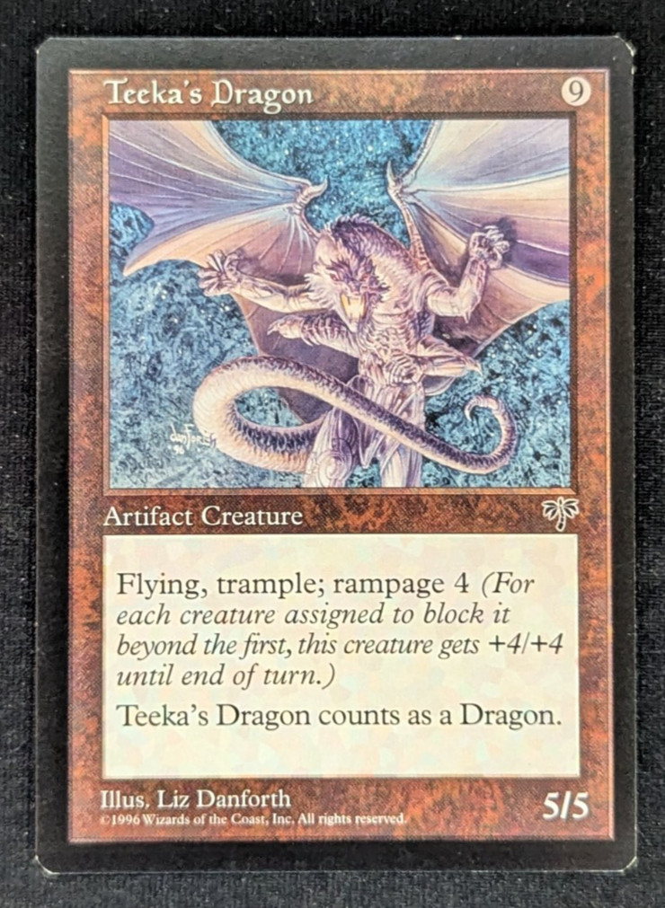 MTG Teeka's Dragon | Mirage (1996) | (LP) | Rare Dragon | Rampage 4