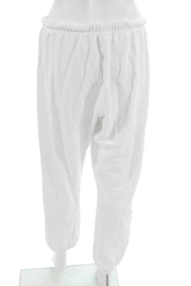 Perfect White Tee Unisex White Jogger Sweatpants 100% Cotton Size L - Image 3 of 4