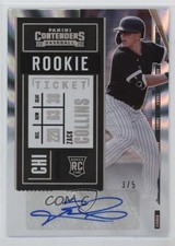 2020 Panini Contenders 2 Fame Ticket 3/5 Zack Collins #166 Rookie Auto RC 5yd