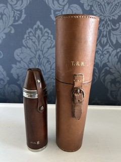 Vtg Gray & Co Inverness 3 Draw Stalking Telescope No. 1225 Leather Case Pristine