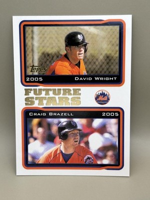 2005 Topps #330 David Wright / Craig Brazell