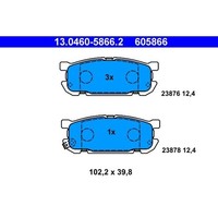 Ate 13.0460-5866.2 Bremsbelagsatz FüR Mazda Mx 5 Nb