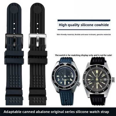 #ad High Quality Waterproof Rubber Silicone Watch Band Strap Mens 20 22mm for Sriko $22.88