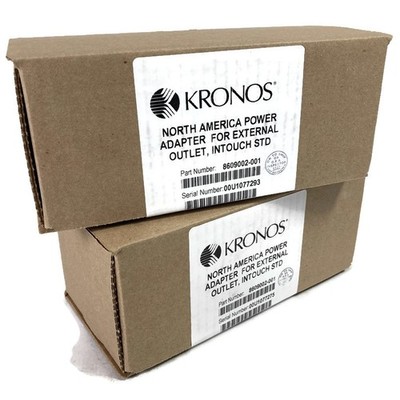 Lot of 7 Kronos 8609002-001 InTouch Time Clock Power Supply Adapter - New