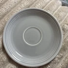 Fiesta Ware Vintage Gray Teacup Saucer. 1950’s Homer Laughlin
