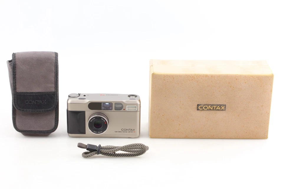 【TOP MINT】 Contax T2 Titan Silver Point & Shoot 35mm Film Camera from Japan 637 - Image 2 of 4