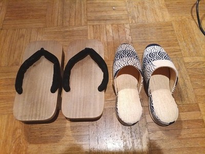 Japanische Damen Holzclogs + Japanische Damen Hausshuhe