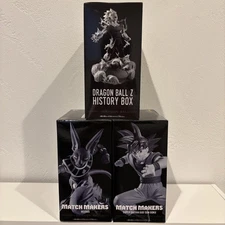 Dragon Ball Z Super Figure Majin Vegeta Super Saiyan God Son Goku Beerus Set New