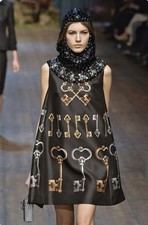 DOLCE & GABBANA dress £2900 worth IT size 42/INT M/UK 10/US 6 immaculate RUNWAY