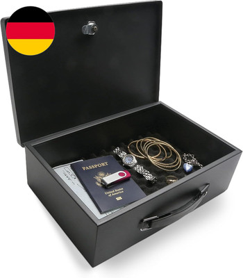 Honeywell 6104 Tresor Feuerhemmender Minisafe Dokumentenkassette, 5 L Mit Schlüs