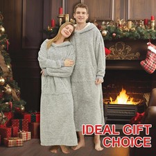 Snuggy Hooded Blanket for Adult, Wearable Blanket Hoodies for Women  Men Warm C