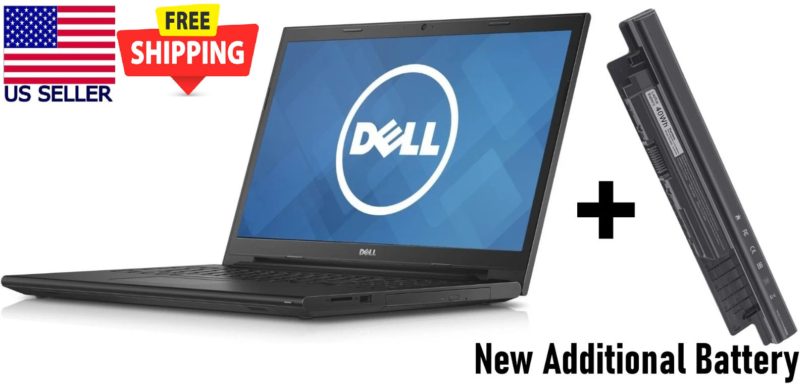 DELL Inspiron 15-3543 15.6" Touch Laptop, i5-5200U, 4GB DDR3, 500 HDD, Win 8.1
