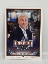 Decision 2024 Jamie Dimon #165 SP Election Day Silver Foil #'d /25