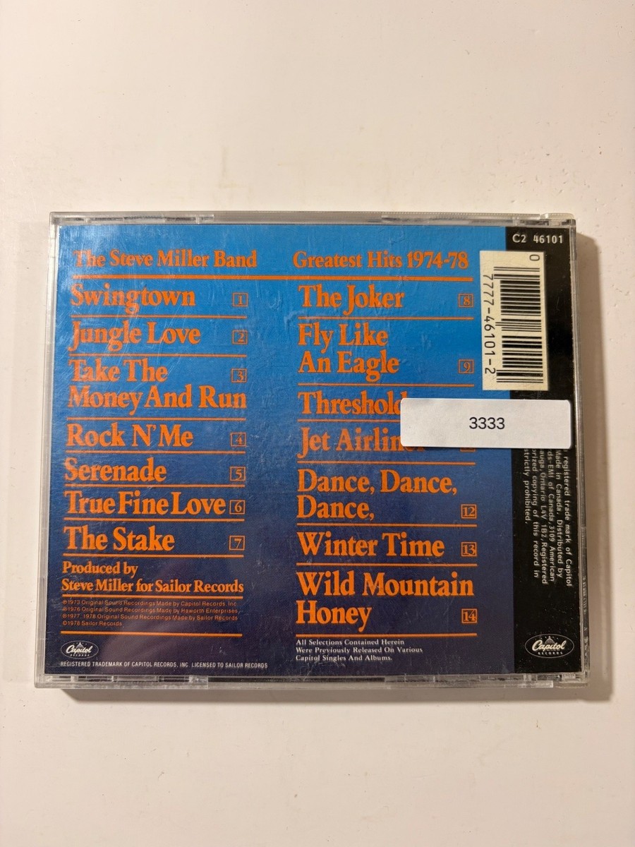 Steve Miller Band - Greatest Hits 1974-78 CD 1987 Classic Rock
