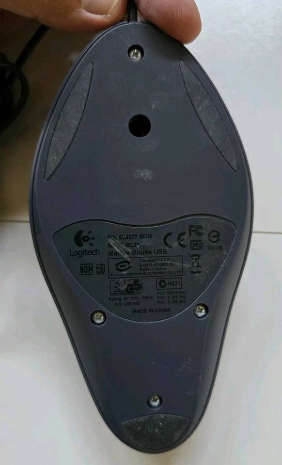 Logitech T-BC21 Marble Wired USB Trackball Mouse Fully Working - Image 2 of 3