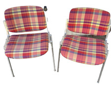 2 JSC  Castelli Stühle Stapelbar Giancarlo Piretti Chairs 70er jahr Vintage