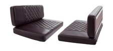 Replacement Camper Cushion,RV Dinette Cushions,2 Sets of PU Leather Dinette C...