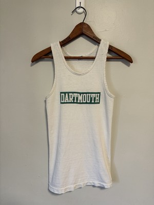 Vintage 1970s Champion Blue Bar Dartmouth Logo All Cotton Tank Top