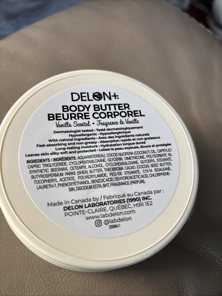 Delon интенсивное увлажняющее масло для тела - ваниль, 6,9 унц (196 г). Новый запечатанный! - Изображение 2 из 2