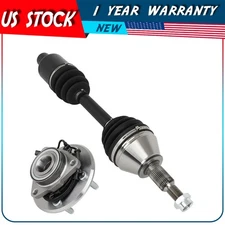 1X Front CV Axle Shaft & Wheel Bearing Hub For RAM 1500 2012-2016 2017 2018 4WD
