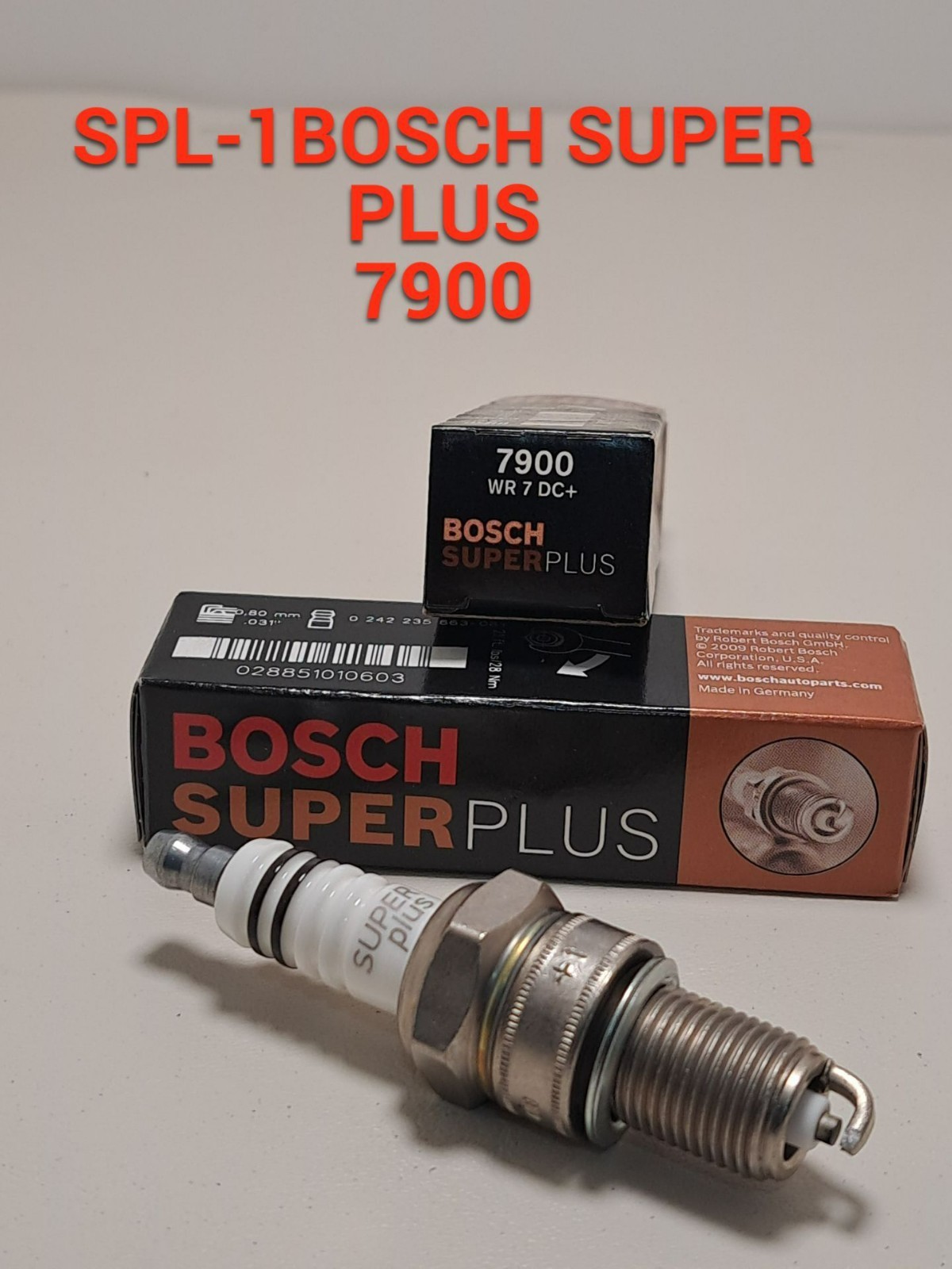 Bosch Super Plus Spark Plug - GM100158 2.2L 7900 WR7DC
