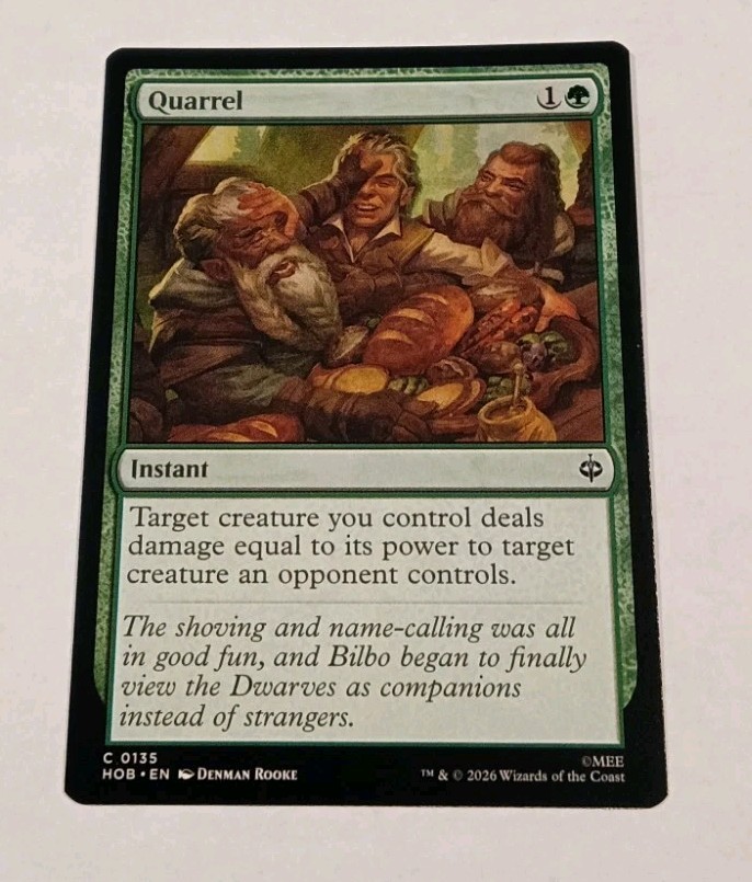 Quarrel - MTG The Hobbit HOB - NM C 0135 - Magic The Gathering