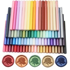 80 Pcs Wax Seal Sticks for Stamp Seals, Andotopee Assorted Color Glue Gun Sea... 0.37 per gallon