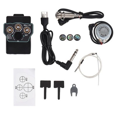 Akustikgitarre Tonabnehmer Vibration Pickup 3-Band EQ Bluetooth