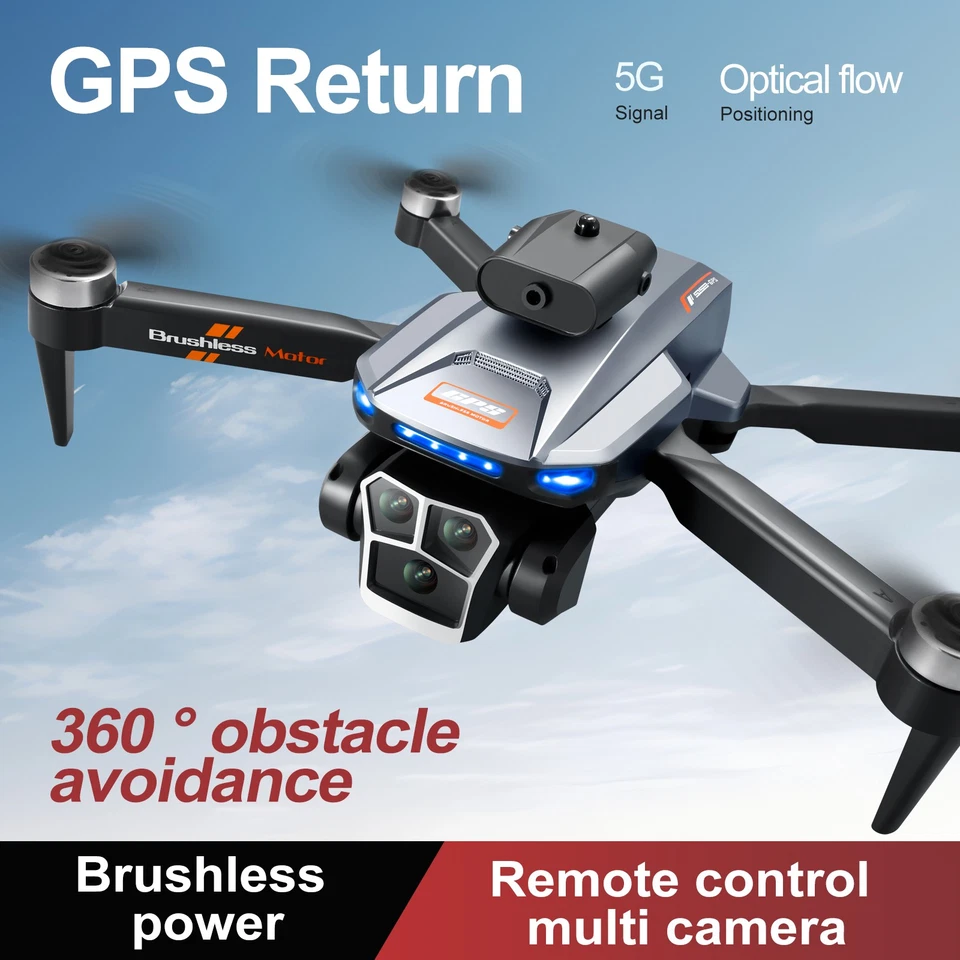 GPS Intelligent Return Drone 4.5" Remote Control Screen 4K HD Camera UAV - Image 3 of 4