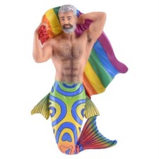 December Diamonds Father Pride Merman Christmas Ornament