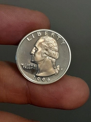 1996- S Silver Proof Washington Quarter #1